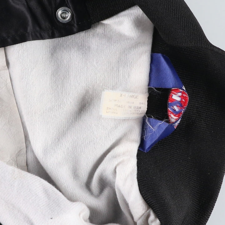 80s-90'S ASW JACKETS Chevrolet Badge Nylon Varsity Jacket Award Jacket Made in USA Men's XL Equivalent Nylon black type Vintage Second Hand