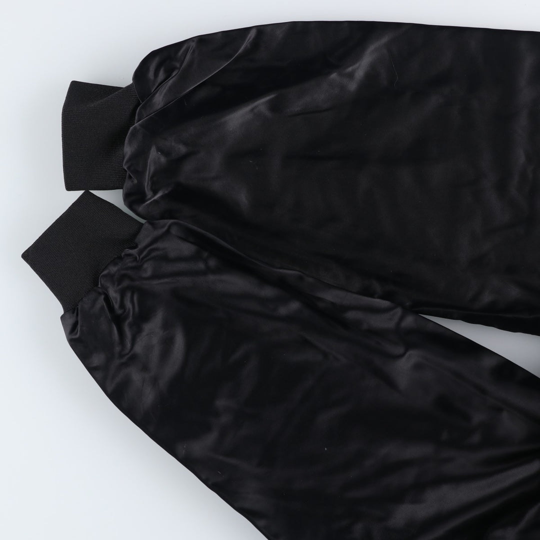 80s-90'S ASW JACKETS Chevrolet Badge Nylon Varsity Jacket Award Jacket Made in USA Men's XL Equivalent Nylon black type Vintage Second Hand