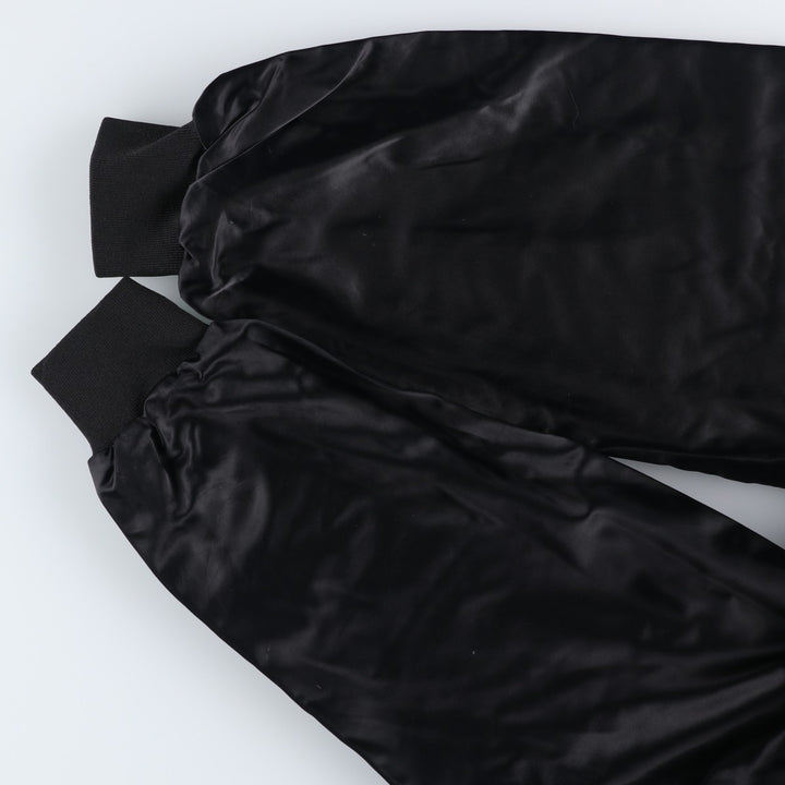 80s-90'S ASW JACKETS Chevrolet Badge Nylon Varsity Jacket Award Jacket Made in USA Men's XL Equivalent Nylon black type Vintage Second Hand