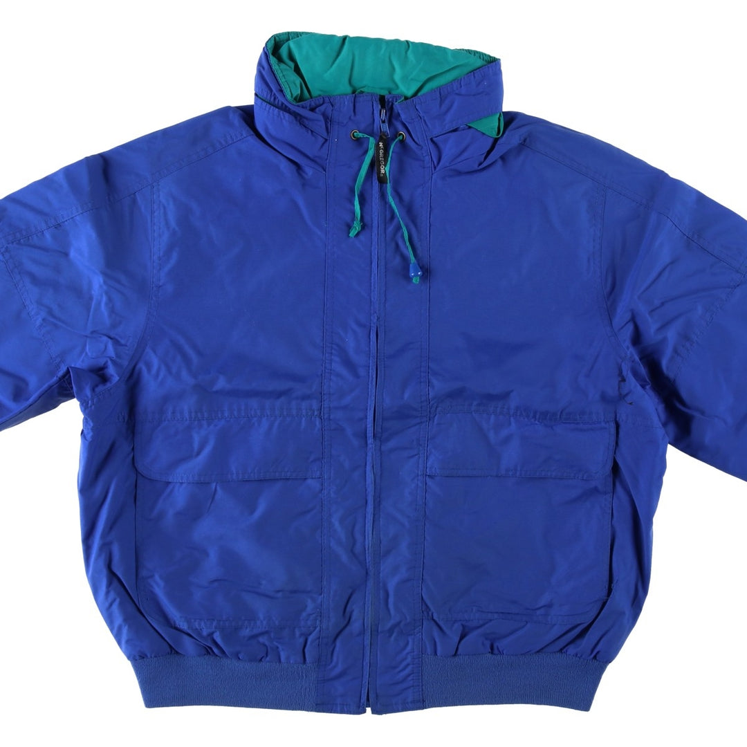 1990'S McGREGOR ANTI-BREEZE Nylon Jacket, Men's Size L (approx.), Vintage Nylon blue type Vintage Second Hand