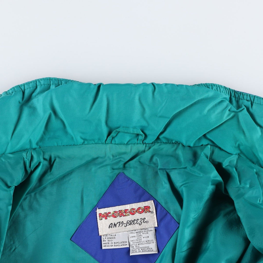 1990'S McGREGOR ANTI-BREEZE Nylon Jacket, Men's Size L (approx.), Vintage Nylon blue type Vintage Second Hand
