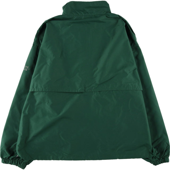 80s-90'S Lands' End Anorak Jacket, Men's XL equivalent, Vintage Nylon Green type dark green Vintage Second Hand