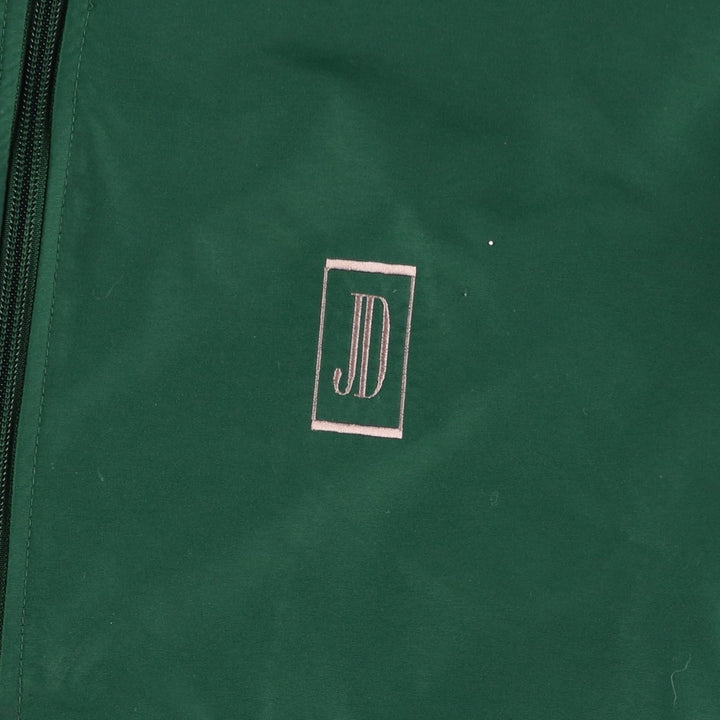 80s-90'S Lands' End Anorak Jacket, Men's XL equivalent, Vintage Nylon Green type dark green Vintage Second Hand
