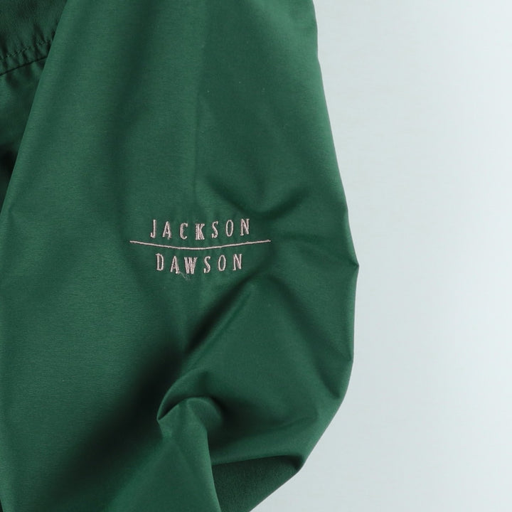 80s-90'S Lands' End Anorak Jacket, Men's XL equivalent, Vintage Nylon Green type dark green Vintage Second Hand