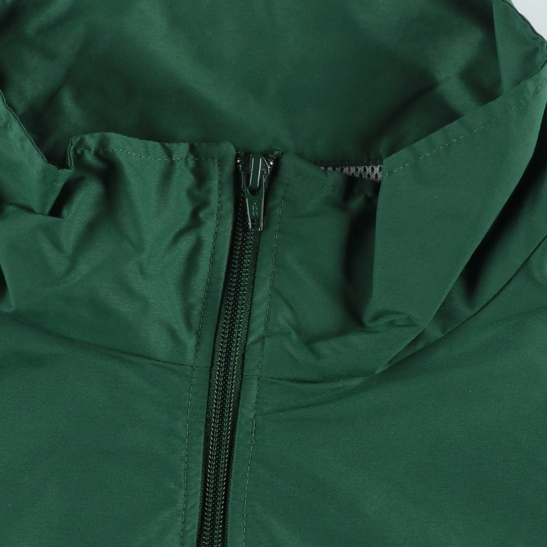 80s-90'S Lands' End Anorak Jacket, Men's XL equivalent, Vintage Nylon Green type dark green Vintage Second Hand