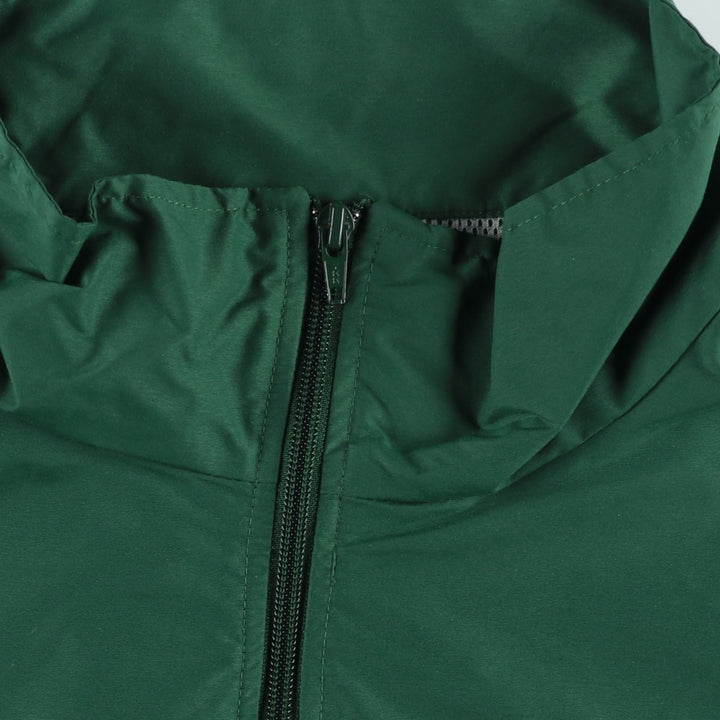80s-90'S Lands' End Anorak Jacket, Men's XL equivalent, Vintage Nylon Green type dark green Vintage Second Hand