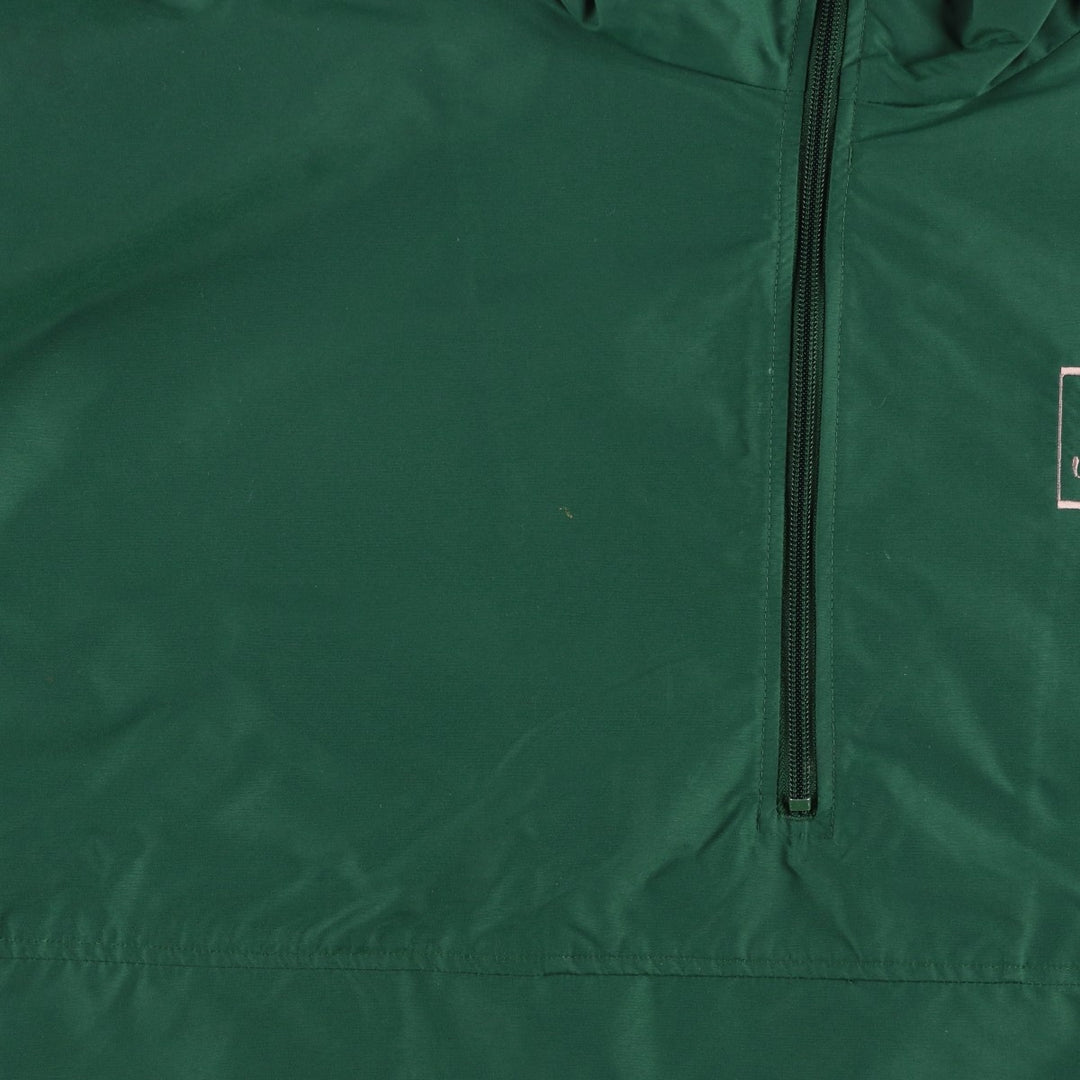 80s-90'S Lands' End Anorak Jacket, Men's XL equivalent, Vintage Nylon Green type dark green Vintage Second Hand
