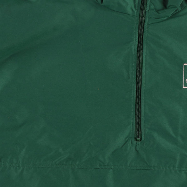80s-90'S Lands' End Anorak Jacket, Men's XL equivalent, Vintage Nylon Green type dark green Vintage Second Hand