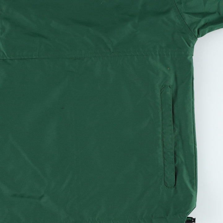 80s-90'S Lands' End Anorak Jacket, Men's XL equivalent, Vintage Nylon Green type dark green Vintage Second Hand