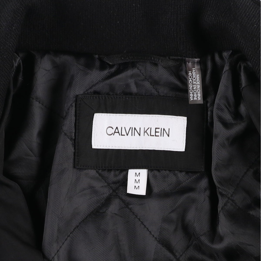 Calvin Klein padded jacket/puffer jacket, men's size M (approx.) polyester black type Vintage Second Hand