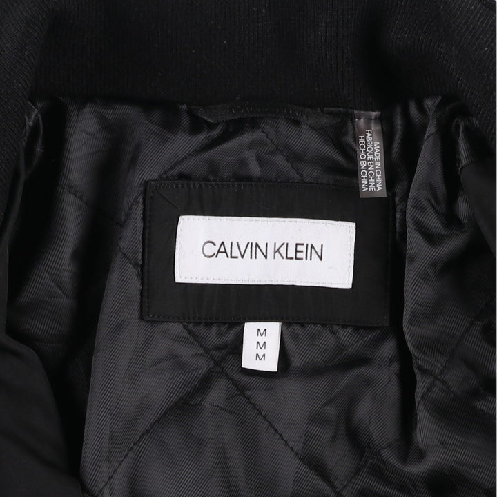 Calvin Klein padded jacket/puffer jacket, men's size M (approx.) polyester black type Vintage Second Hand