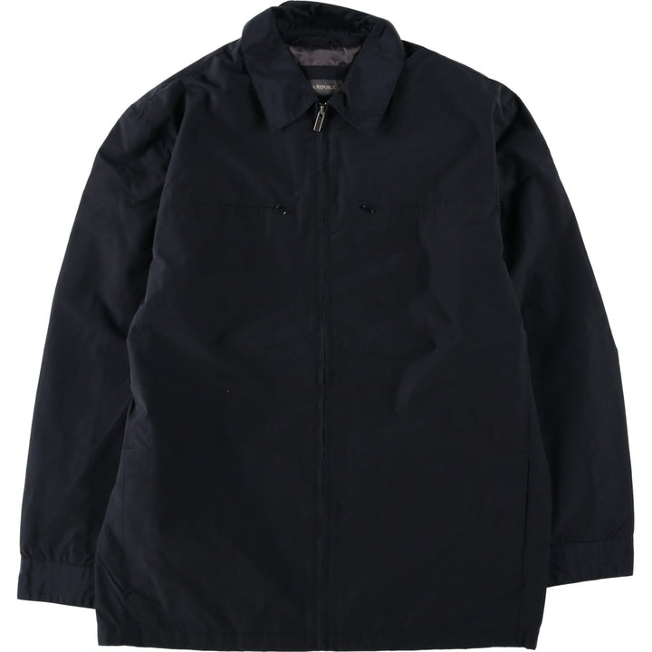~2000'S Banana Republic collared windbreaker, men's size M equivalent. cotton black type Vintage Second Hand