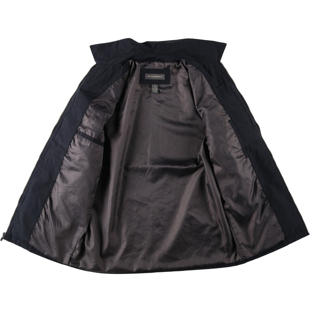 ~2000'S Banana Republic collared windbreaker, men's size M equivalent. cotton black type Vintage Second Hand