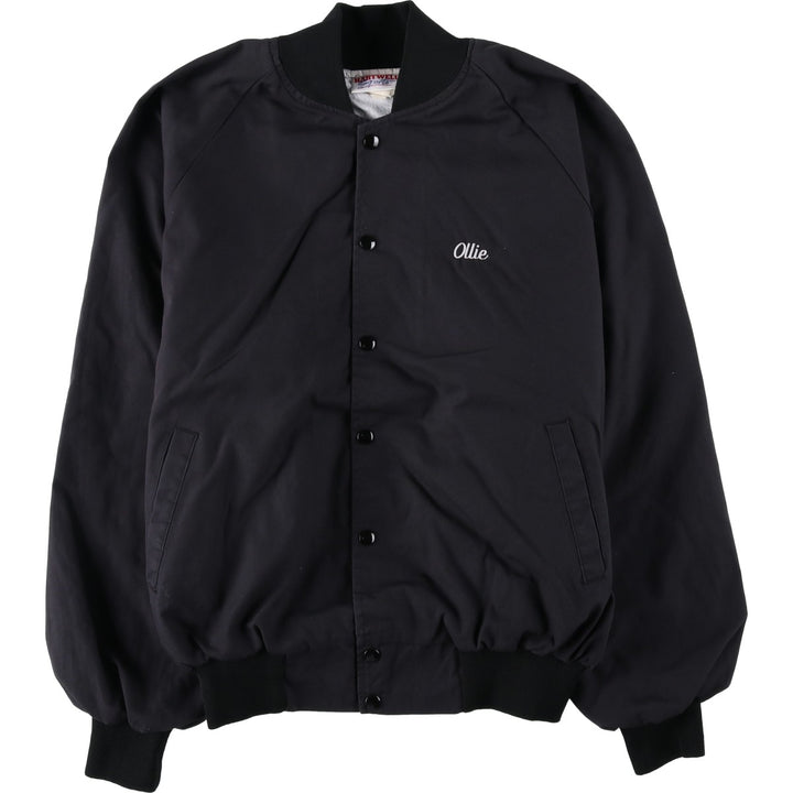90'S Hartwell Varsity Jacket Award Jacket Made in USA Men's XL equivalent Vintage polyester black type Vintage Second Hand