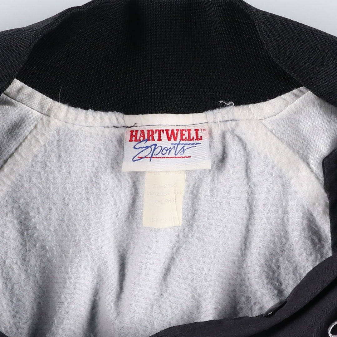 90'S Hartwell Varsity Jacket Award Jacket Made in USA Men's XL equivalent Vintage polyester black type Vintage Second Hand