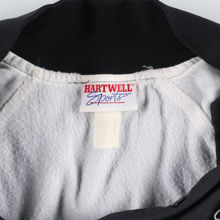 90'S Hartwell Varsity Jacket Award Jacket Made in USA Men's XL equivalent Vintage polyester black type Vintage Second Hand