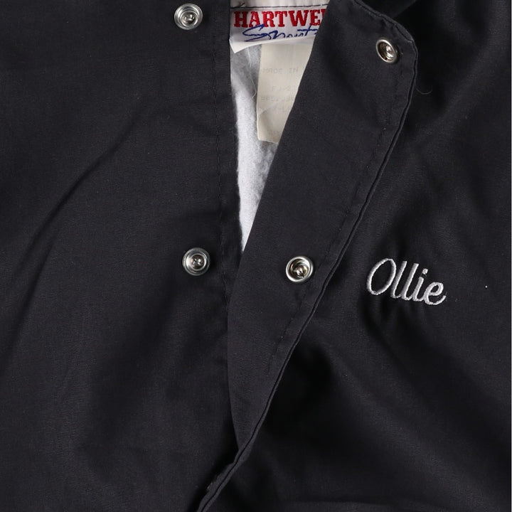 90'S Hartwell Varsity Jacket Award Jacket Made in USA Men's XL equivalent Vintage polyester black type Vintage Second Hand