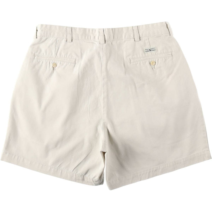 Ralph Lauren POLO RALPH LAUREN Two-pleat Chino Shorts Shorts Men's W34 equivalent cotton ivory Vintage Second Hand