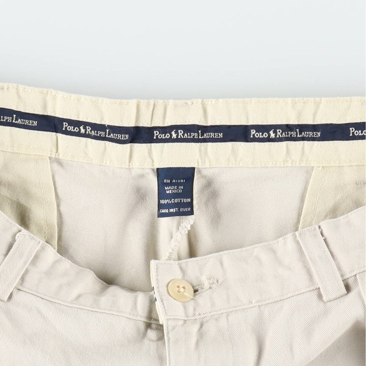 Ralph Lauren POLO RALPH LAUREN Two-pleat Chino Shorts Shorts Men's W34 equivalent cotton ivory Vintage Second Hand