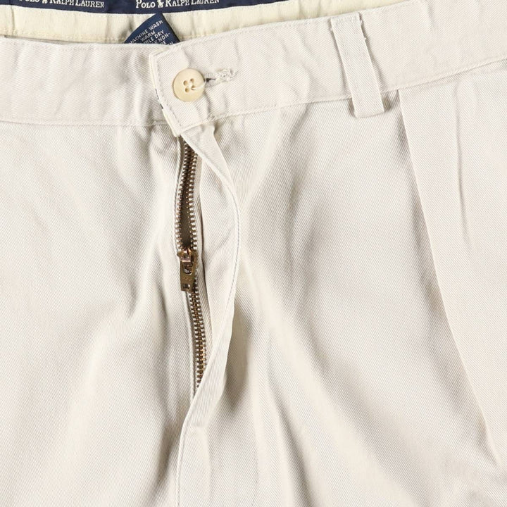 Ralph Lauren POLO RALPH LAUREN Two-pleat Chino Shorts Shorts Men's W34 equivalent cotton ivory Vintage Second Hand