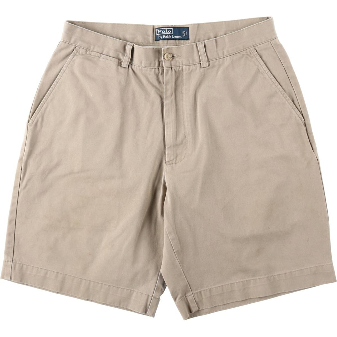 Ralph Lauren POLO by Ralph Lauren Chino Shorts Short Pants Men's W32 equivalent cotton Beige type Vintage Second Hand
