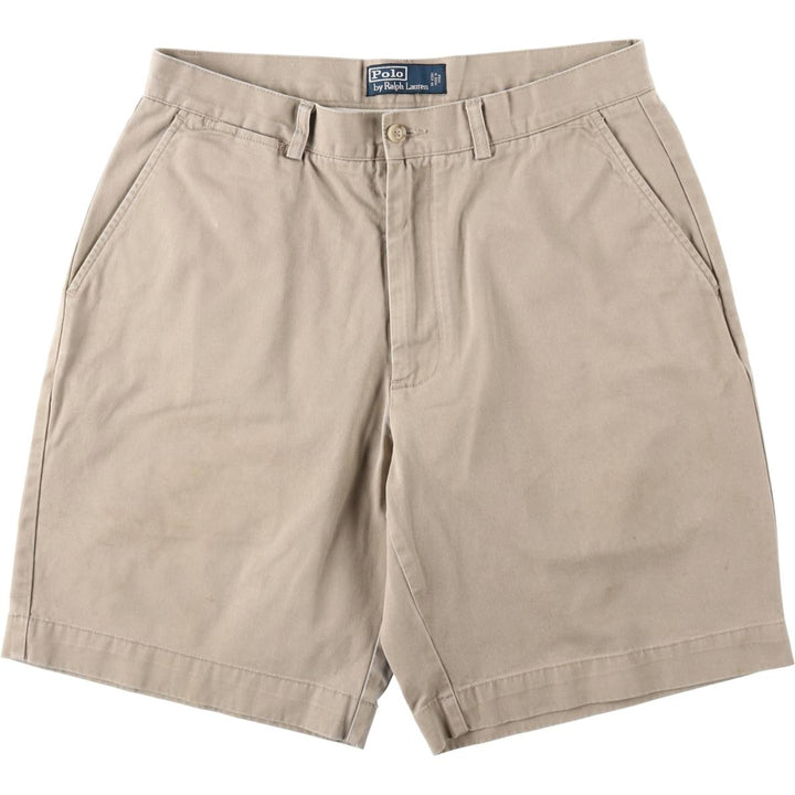 Ralph Lauren POLO by Ralph Lauren Chino Shorts Short Pants Men's W32 equivalent cotton Beige type Vintage Second Hand