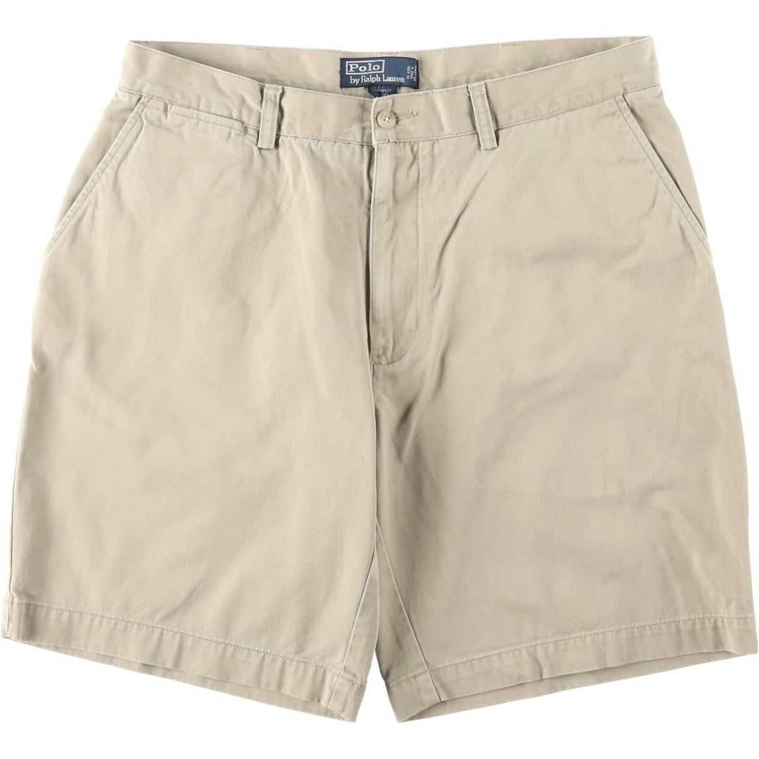 Ralph Lauren POLO by Ralph Lauren PROSPECT SHORT Chino Shorts, Men's W35 equivalent. cotton Beige type Vintage Second Hand
