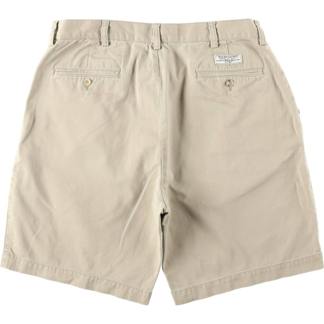 Ralph Lauren POLO by Ralph Lauren PROSPECT SHORT Chino Shorts, Men's W35 equivalent. cotton Beige type Vintage Second Hand