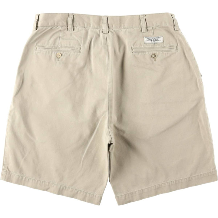 Ralph Lauren POLO by Ralph Lauren PROSPECT SHORT Chino Shorts, Men's W35 equivalent. cotton Beige type Vintage Second Hand