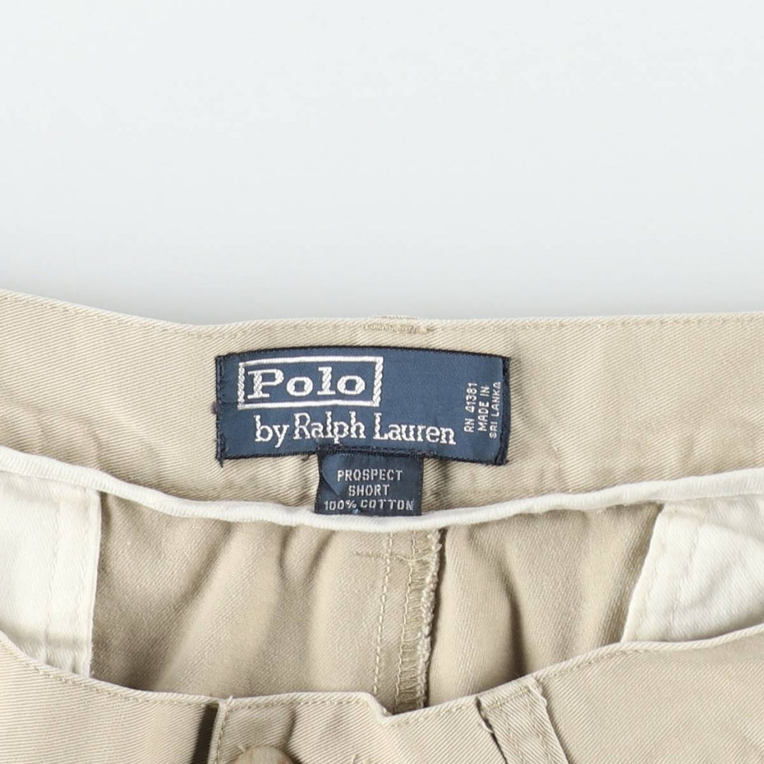 Ralph Lauren POLO by Ralph Lauren PROSPECT SHORT Chino Shorts, Men's W35 equivalent. cotton Beige type Vintage Second Hand