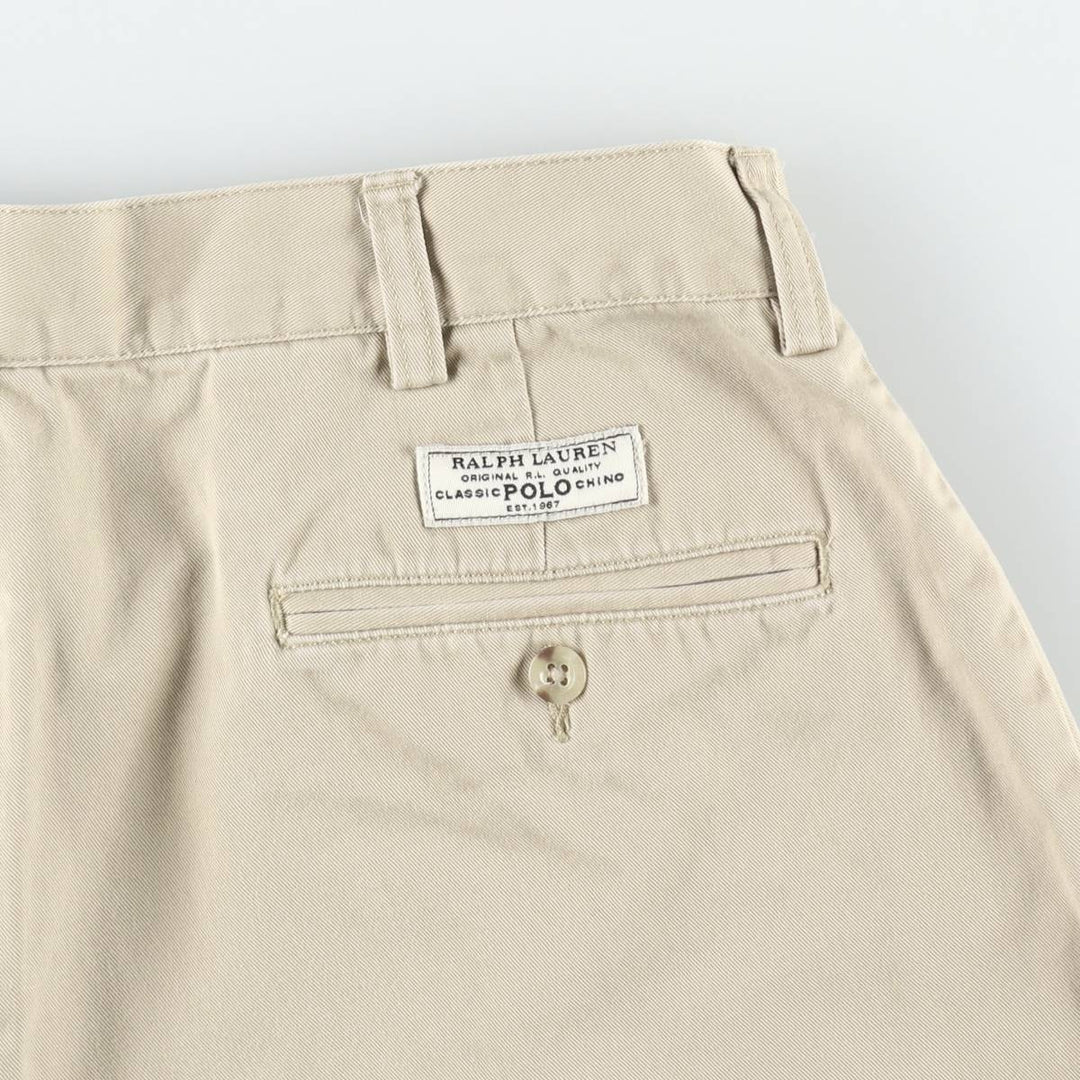 Ralph Lauren POLO by Ralph Lauren PROSPECT SHORT Chino Shorts, Men's W35 equivalent. cotton Beige type Vintage Second Hand