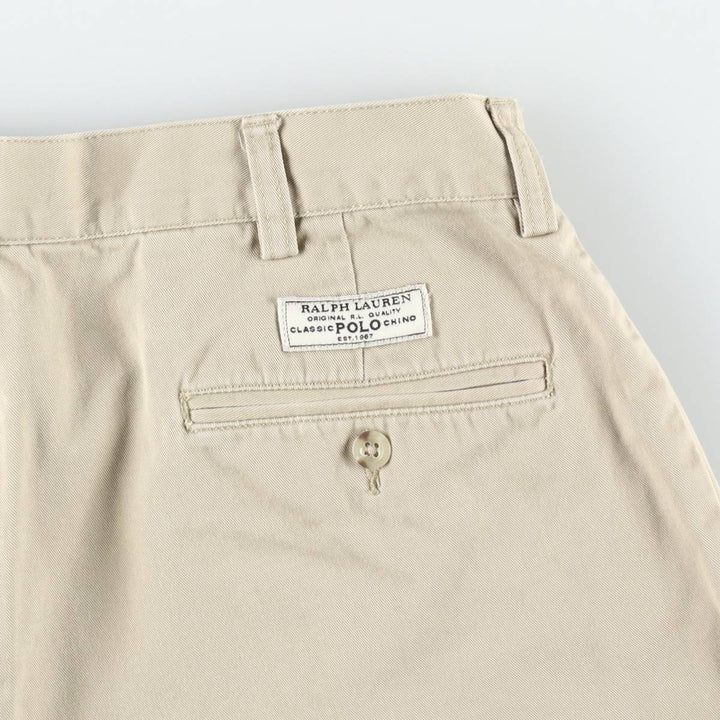Ralph Lauren POLO by Ralph Lauren PROSPECT SHORT Chino Shorts, Men's W35 equivalent. cotton Beige type Vintage Second Hand