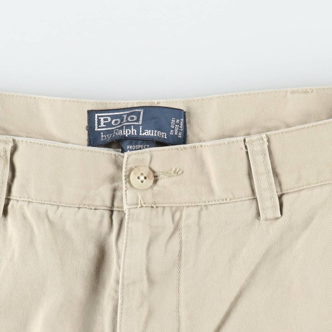 Ralph Lauren POLO by Ralph Lauren PROSPECT SHORT Chino Shorts, Men's W35 equivalent. cotton Beige type Vintage Second Hand