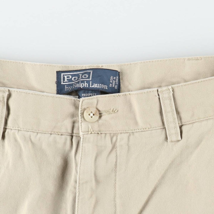 Ralph Lauren POLO by Ralph Lauren PROSPECT SHORT Chino Shorts, Men's W35 equivalent. cotton Beige type Vintage Second Hand