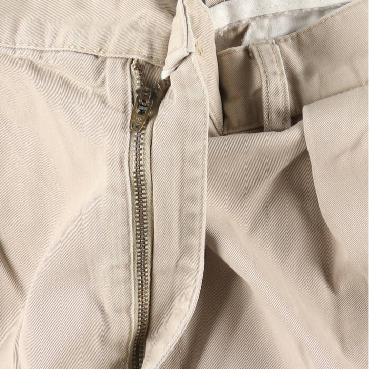 Ralph Lauren POLO by Ralph Lauren TYLER SHORT Two-pleat chino shorts, short pants, men's size W36 cotton Beige type Vintage Second Hand