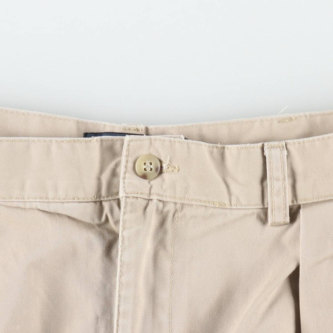 Ralph Lauren POLO by Ralph Lauren TYLER SHORT Two-pleat chino shorts, short pants, men's size W36 cotton Beige type Vintage Second Hand