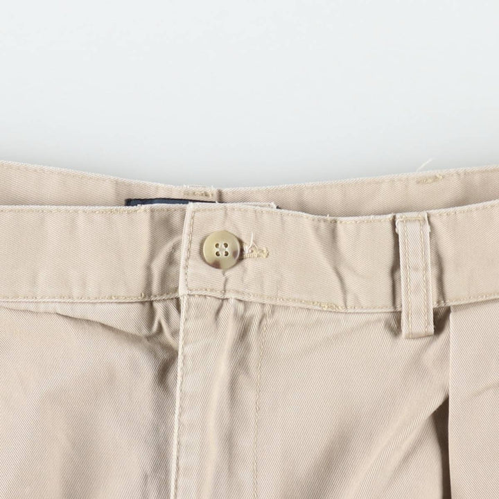 Ralph Lauren POLO by Ralph Lauren TYLER SHORT Two-pleat chino shorts, short pants, men's size W36 cotton Beige type Vintage Second Hand