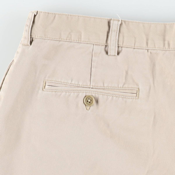 Ralph Lauren POLO by Ralph Lauren TYLER SHORT Two-pleat chino shorts, short pants, men's size W36 cotton Beige type Vintage Second Hand