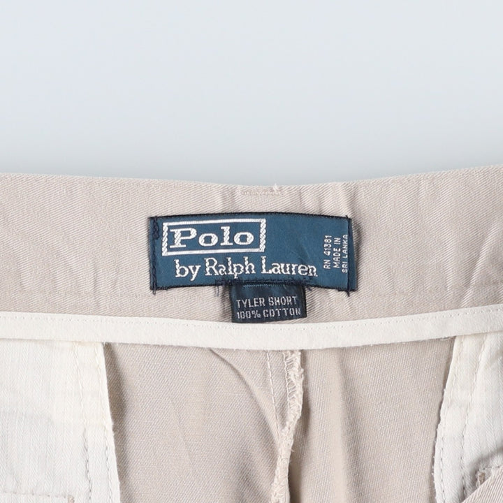 Ralph Lauren POLO by Ralph Lauren TYLER SHORT Two-pleat chino shorts, short pants, men's w35 equivalent cotton Beige type Vintage Second Hand