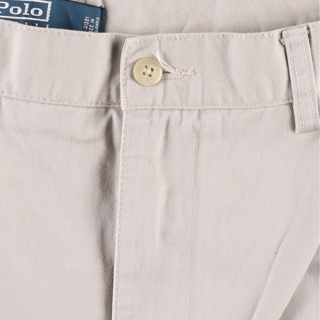 Ralph Lauren POLO by Ralph Lauren TYLER SHORT Two-pleat chino shorts, short pants, men's w35 equivalent cotton Beige type Vintage Second Hand