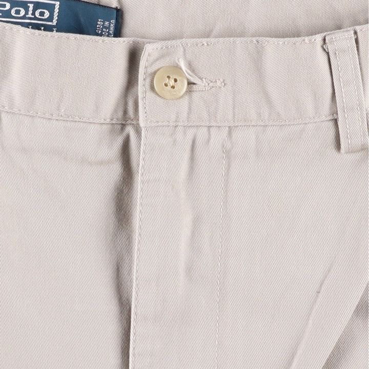 Ralph Lauren POLO by Ralph Lauren TYLER SHORT Two-pleat chino shorts, short pants, men's w35 equivalent cotton Beige type Vintage Second Hand
