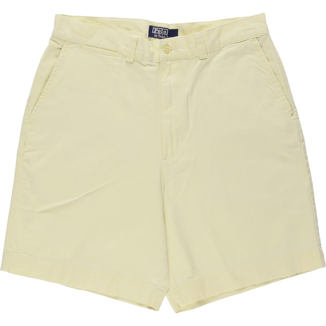 Ralph Lauren POLO by Ralph Lauren Chino Shorts Shorts Men's W34 equivalent cotton yellow type Vintage Second Hand