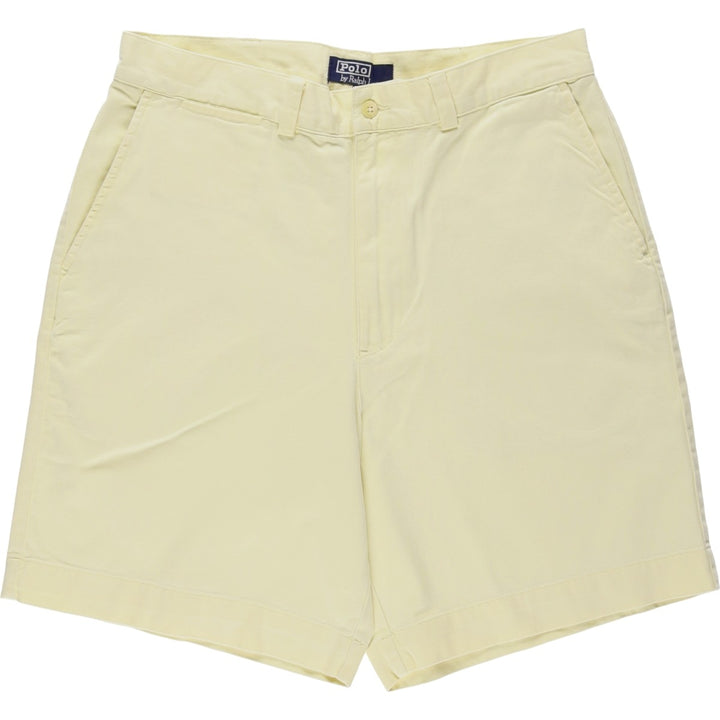 Ralph Lauren POLO by Ralph Lauren Chino Shorts Shorts Men's W34 equivalent cotton yellow type Vintage Second Hand