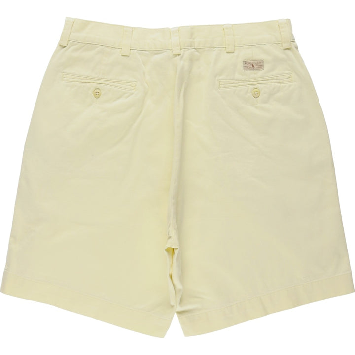 Ralph Lauren POLO by Ralph Lauren Chino Shorts Shorts Men's W34 equivalent cotton yellow type Vintage Second Hand