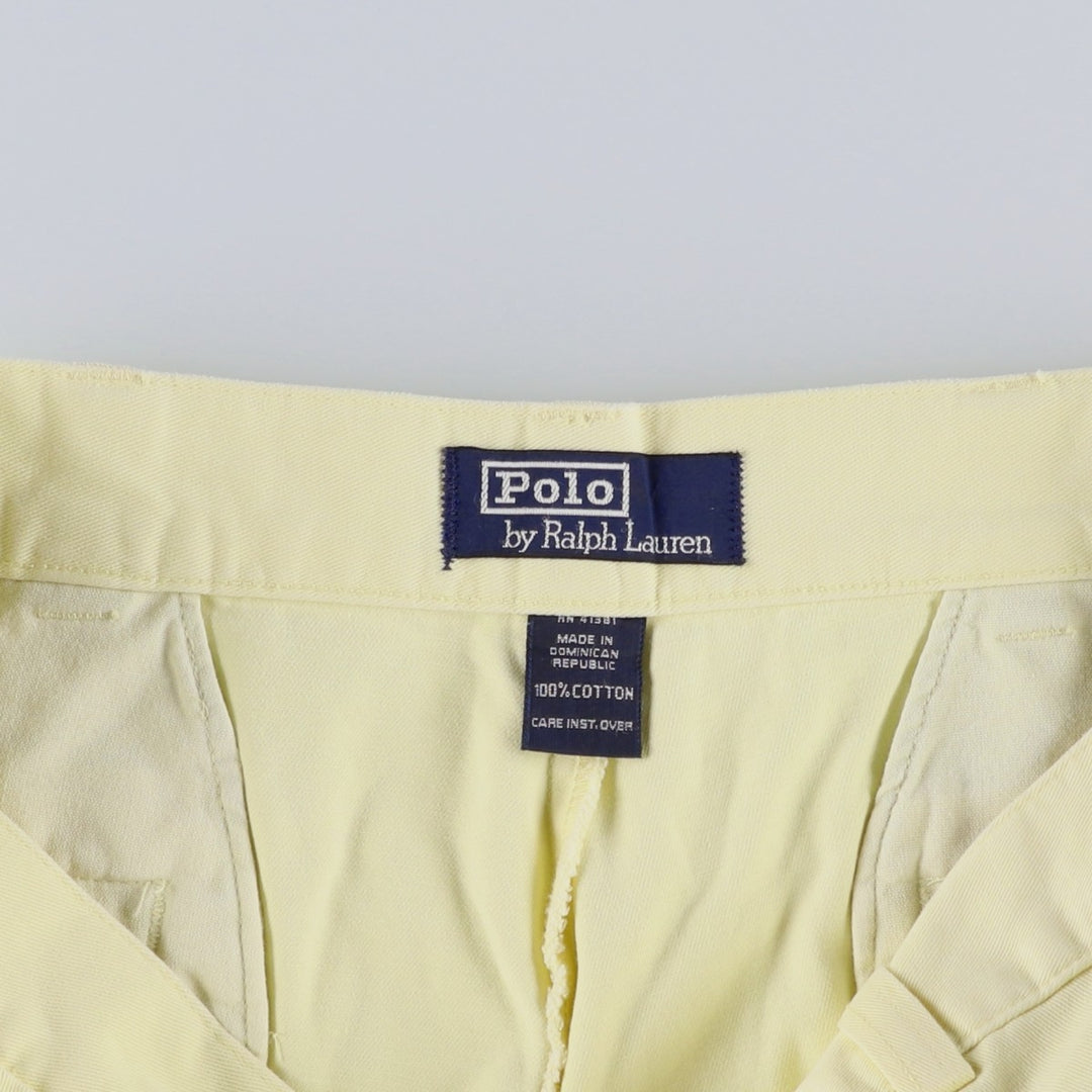 Ralph Lauren POLO by Ralph Lauren Chino Shorts Shorts Men's W34 equivalent cotton yellow type Vintage Second Hand
