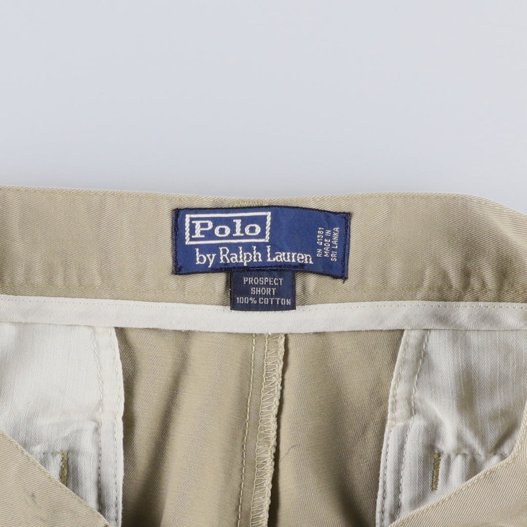 Ralph Lauren POLO by Ralph Lauren PROSPECT SHORT Chino shorts Short pants Men's W34 equivalent cotton Beige type Vintage Second Hand