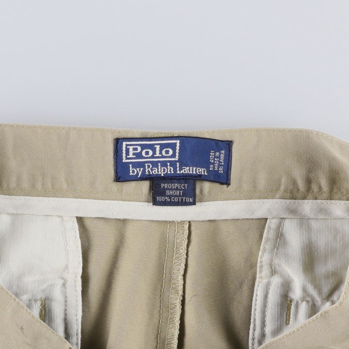 Ralph Lauren POLO by Ralph Lauren PROSPECT SHORT Chino shorts Short pants Men's W34 equivalent cotton Beige type Vintage Second Hand