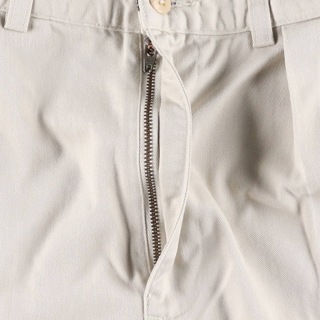 Ralph Lauren Polo Ralph Lauren Two-pleat Chino Shorts, Men's Size W31 cotton Beige type Vintage Second Hand