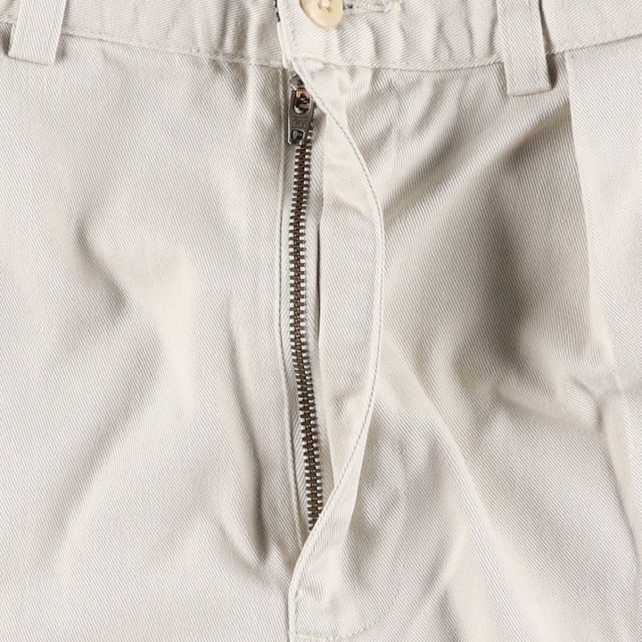 Ralph Lauren Polo Ralph Lauren Two-pleat Chino Shorts, Men's Size W31 cotton Beige type Vintage Second Hand
