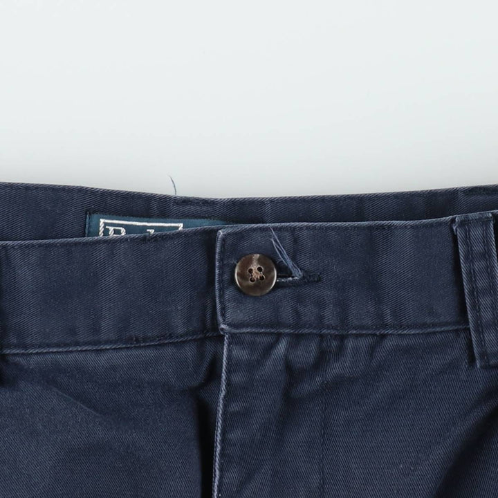 Ralph Lauren POLO by Ralph Lauren ANDREW SHORT Two-pleat chino shorts, short pants, men's size W36 cotton navy blue type Vintage Second Hand